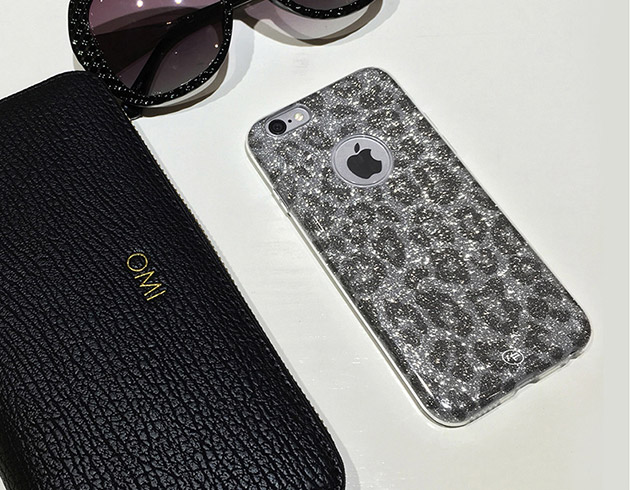 เคสกลิตเตอร์กากเพชร ลายเสือดาว iPhone 6s Plus